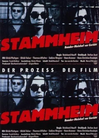 stammheim - die baader-meinhof-gruppe vor gericht 1986 poster