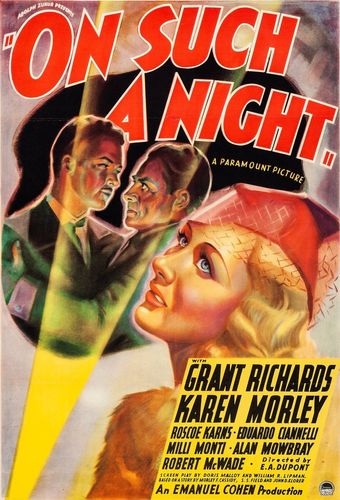 on such a night 1937 poster