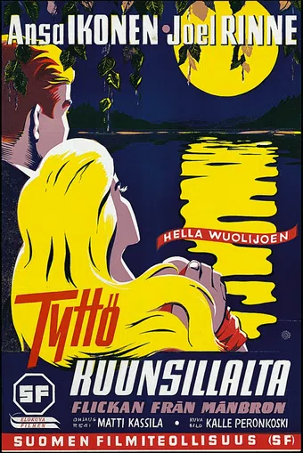 tyttö kuunsillalta 1953 poster