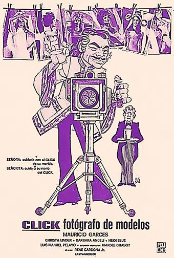 click, fotógrafo de modelos 1970 poster