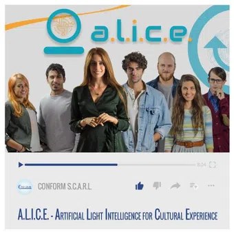 a.l.i.c.e. - artificial lite intelligence for cultural experience 2020 poster