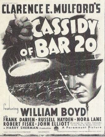 cassidy of bar 20 1938 poster