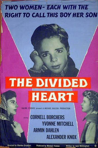 the divided heart 1954 poster