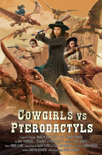 cowgirls vs. pterodactyls 2021 poster