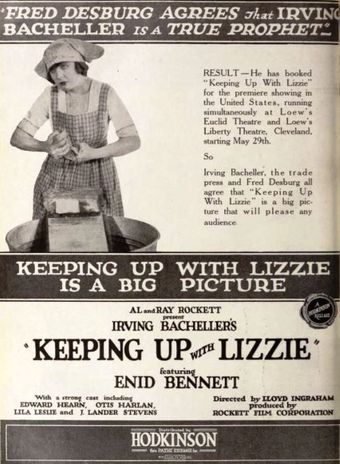 keeping up with lizzie 1921 poster