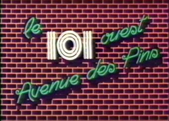 le 101, ouest, avenue des pins 1984 poster