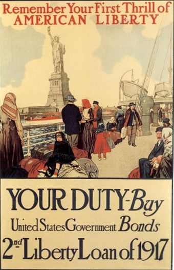 all-star production of patriotic episodes for the second liberty loan 1917 poster