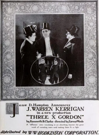 three x gordon 1918 poster