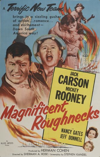 magnificent roughnecks 1956 poster