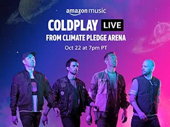 coldplay live from climate pledge arena 2021 poster