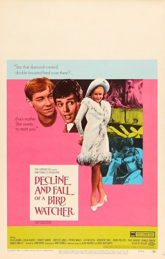 decline and fall... of a birdwatcher 1968 poster