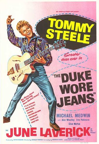 the duke wore jeans 1958 poster