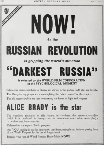 darkest russia 1917 poster