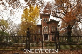 one eye open poster