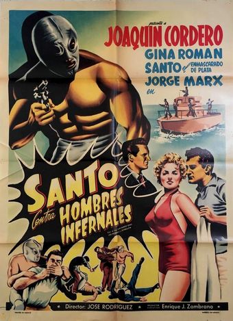 santo contra ''hombres infernales'' 1961 poster