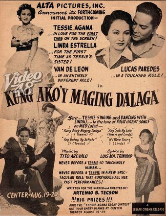 kung ako'y maging dalaga 1954 poster