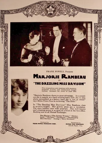 the dazzling miss davison 1917 poster