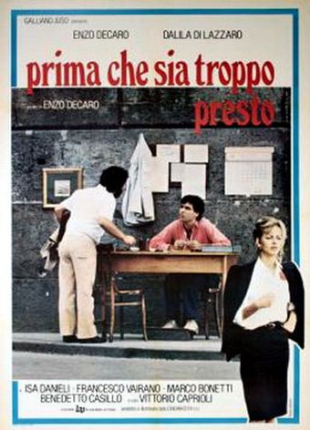 prima che sia troppo presto 1982 poster