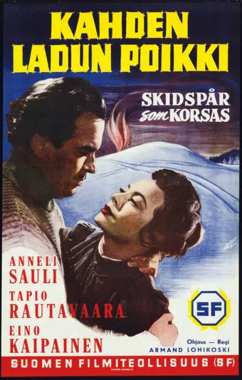 kahden ladun poikki 1958 poster