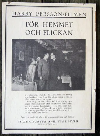 för hemmet och flickan 1925 poster