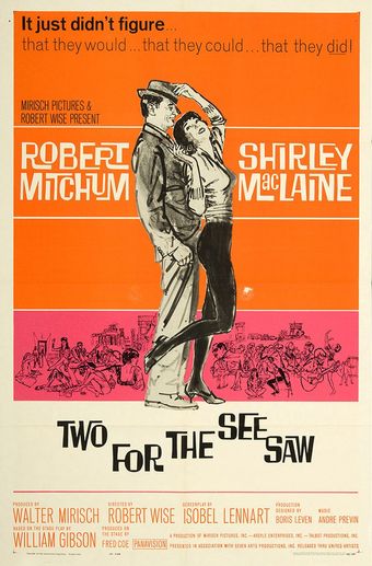 two for the seesaw 1962 poster