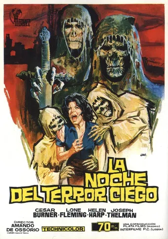 la noche del terror ciego 1972 poster