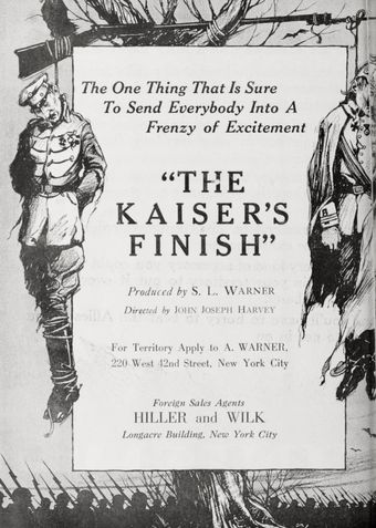 kaiser's finish 1918 poster