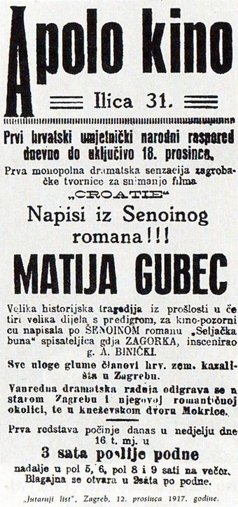 matija gubec 1919 poster