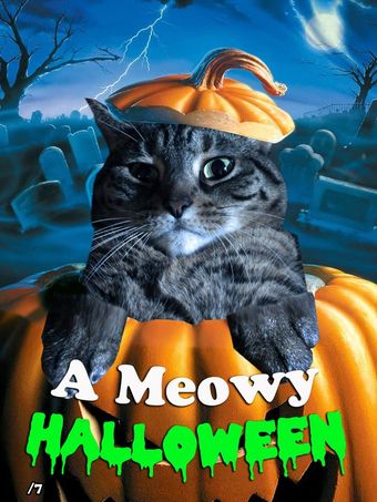 a meowy halloween 2018 poster