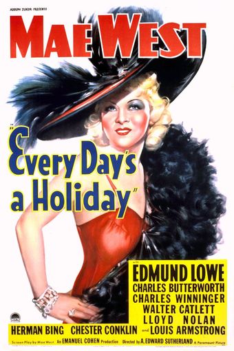 every day's a holiday 1937 poster