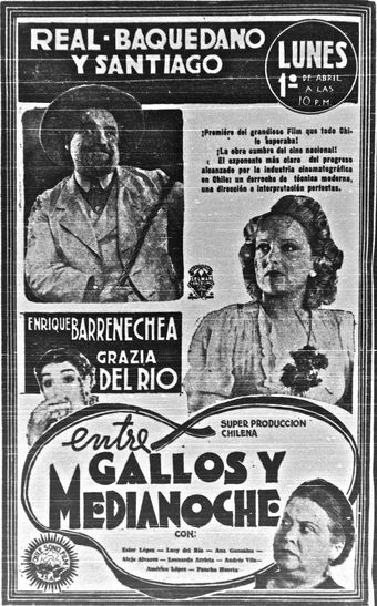 entre gallos y medianoche 1940 poster