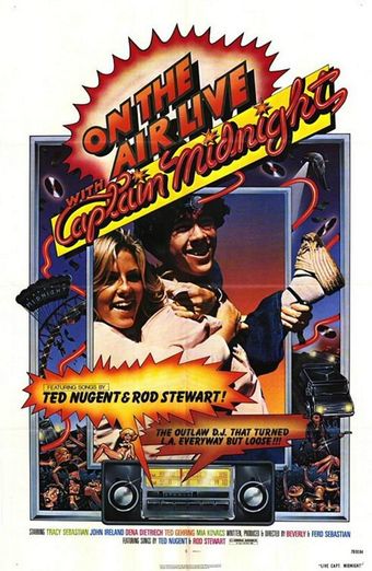 on the air live with captain midnight 1979 poster