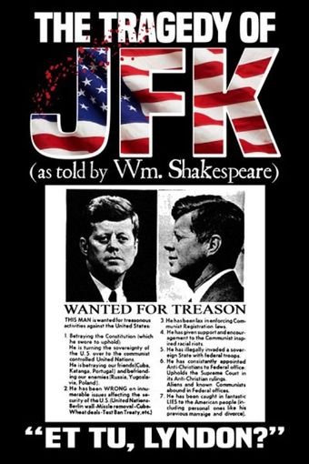 the tragedy of jfk (as told by wm. shakespeare) 2017 poster