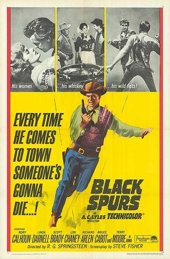 black spurs 1965 poster