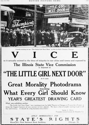 the little girl next door 1916 poster