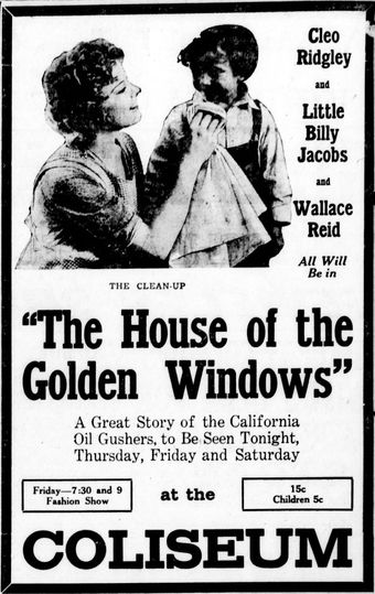 the house with the golden windows 1916 poster