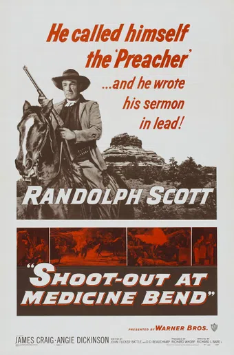 shoot-out at medicine bend 1957 poster