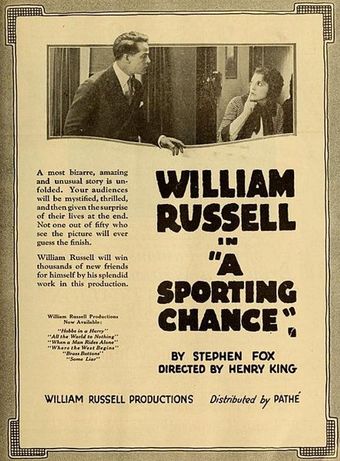 sporting chance 1931 poster