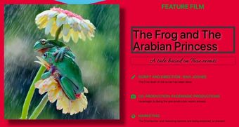 the frog and the arabian princess poster