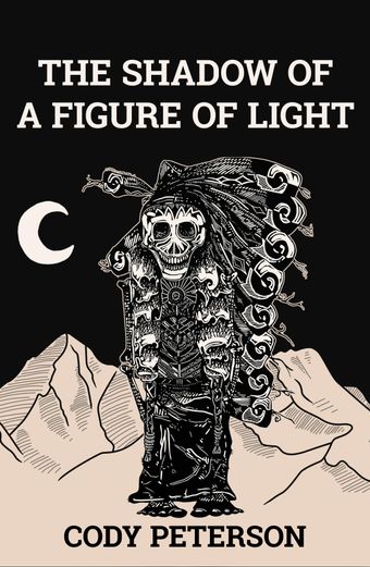 the shadow of a figure of light poster