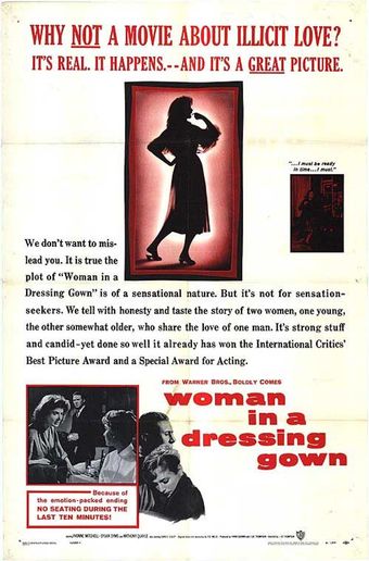 woman in a dressing gown 1957 poster