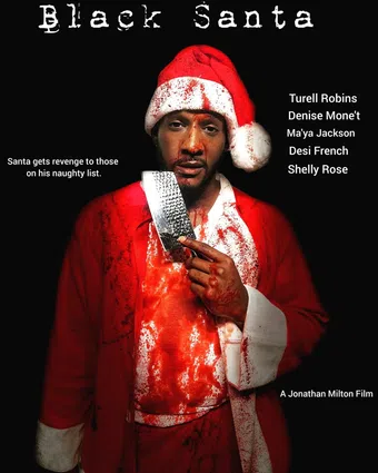 black santa 2023 poster