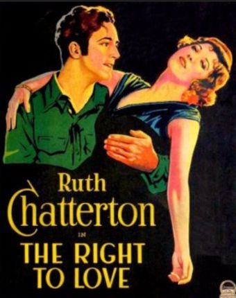 the right to love 1930 poster