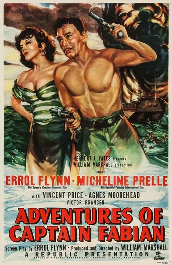 adventures of captain fabian 1951 poster