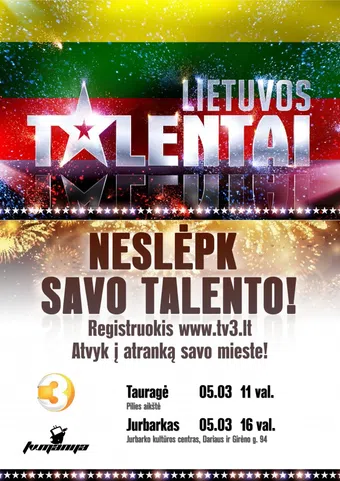 lietuvos talentai 2009 poster