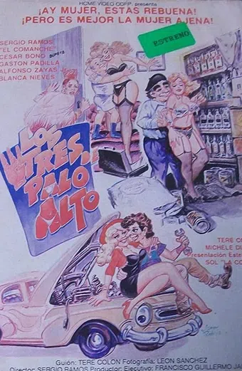 los tres de palo alto 1989 poster