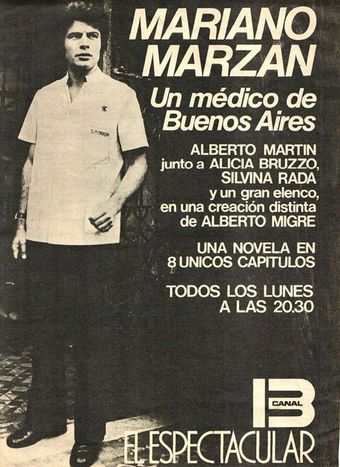 mariano marzán, un médico de buenos aires 1972 poster