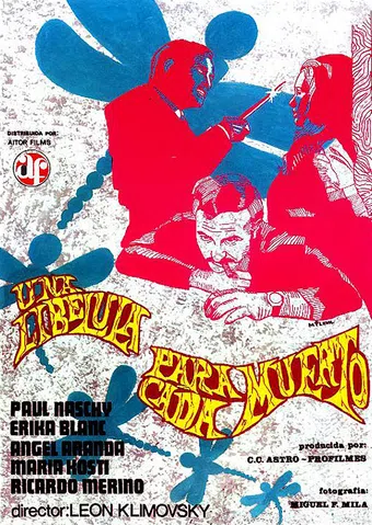 una libélula para cada muerto 1975 poster