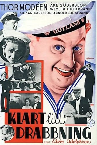 klart till drabbning 1937 poster