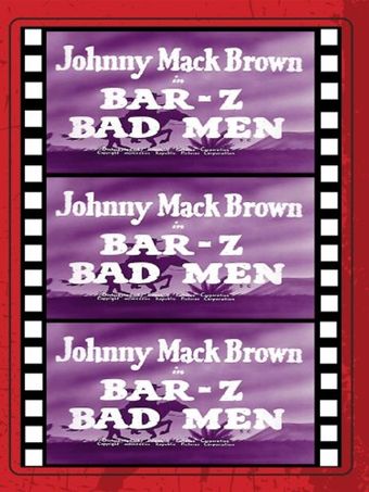 bar-z bad men 1937 poster